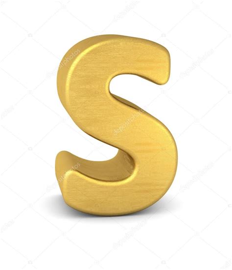 3d letter S gold — Stock Photo © imagerun #100816668