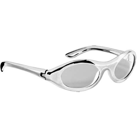 Silver Oval Metallic Sunglasses Us Novelty