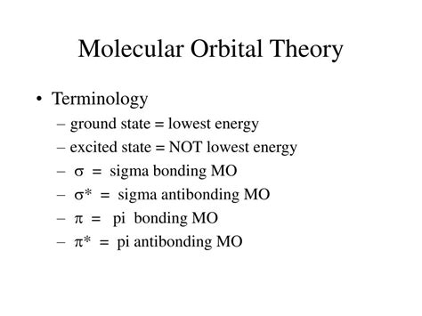 Ppt Molecular Orbital Theory Powerpoint Presentation Free Download Id1136371