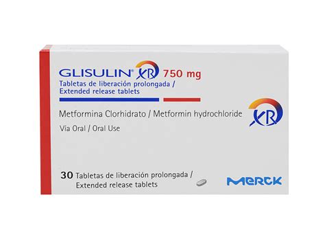 Glisulin Xr 1000mg Merck X 1 Caja Con 30 Tabletas Compre En Línea En