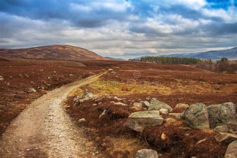 Hiking Trail in Cairngorms National Park. Aberdeenshire, Scotland, UK ...