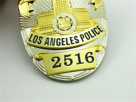 LAPD Los Angeles Detective Police Badge Replica Movie Props No. 2358/2 ...