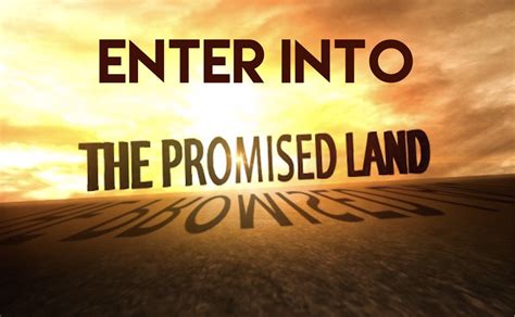 Enter Into The Promise Land Pastor Darryl Baker