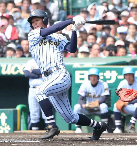 第90回選抜高校野球大会で、安打を放つ東海大相模・森下 ― スポニチ Sponichi Annex 野球