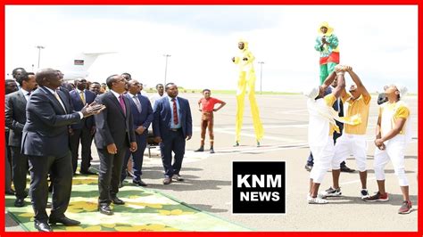 President William Ruto Is Entertained At Airport In Addis Ababa