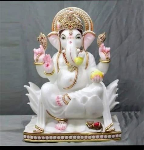 White Marble Ganpati Statue At Rs 31999 Near Ram Minder Jaipur Id