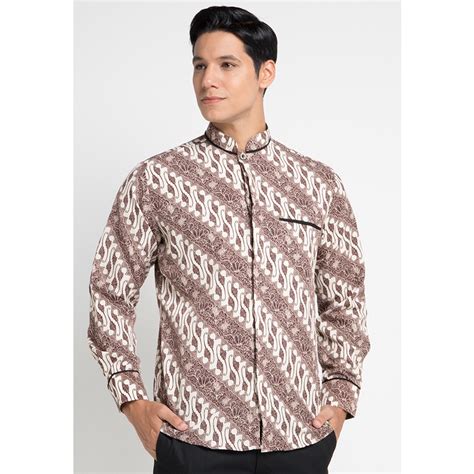 Jual Arjuna Weda Kemeja Pria Batik Parang Seling Shopee Indonesia