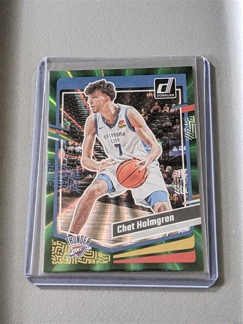 Chet Holmgren 2023 24 Panini Donruss Green Lazer 123