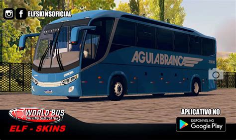 Skins World Bus Driving Simulator Comil Invictus Aguia Branca