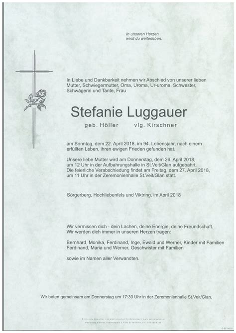 Parte F R Stephanie Luggauer Geb H Ller Vlg Kirscher Pax Requiem