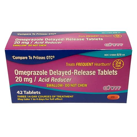 Amazon Ohm Tabletas De Omeprazol Tabletas De Liberaci N Retardada