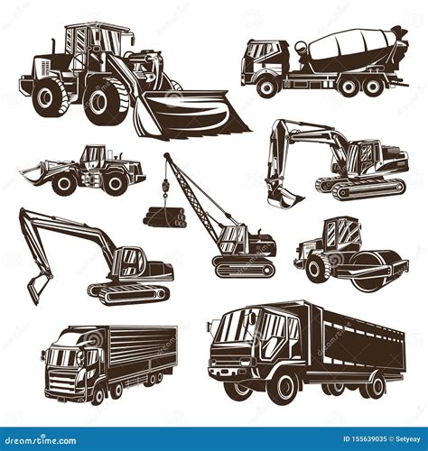 Heavy Equipment Logo Design Vector Heavy Equipment Logo Template Stock