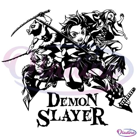 Demon Slayer Svg Kimetsu No Yaiba Svg Anime Svg Cartoon Svg The Best