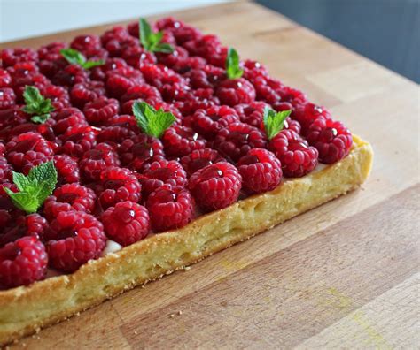 JC pâtissier Tarte à la framboise façon Cyril Lignac