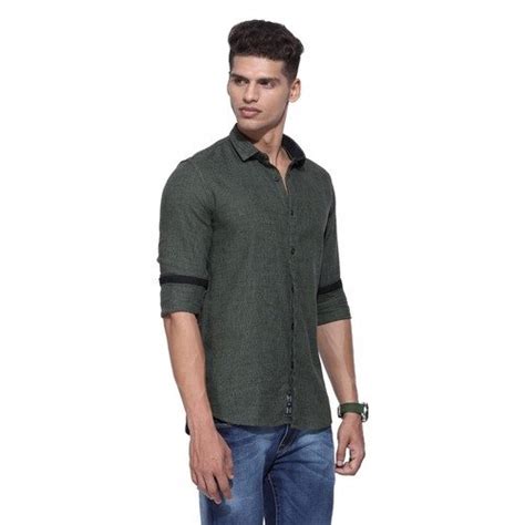 Cotton Casual Wear Full Sleeves Casual Shirts Size Xxl Hand Wash At