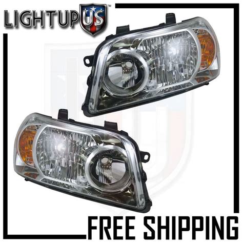 Headlights Headlamps Pair Left Right Set For 2007 Toyota Highlander