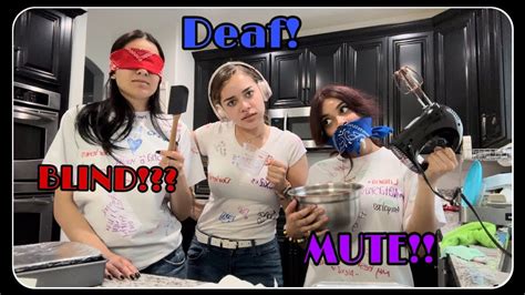 BAKING BLIND DEAF AND MUTE CHALLENGE YouTube