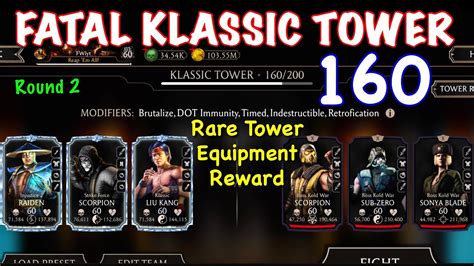 Mk Mobile Klassic Fatal Tower 160 Rare Tower Equipment Reward YouTube