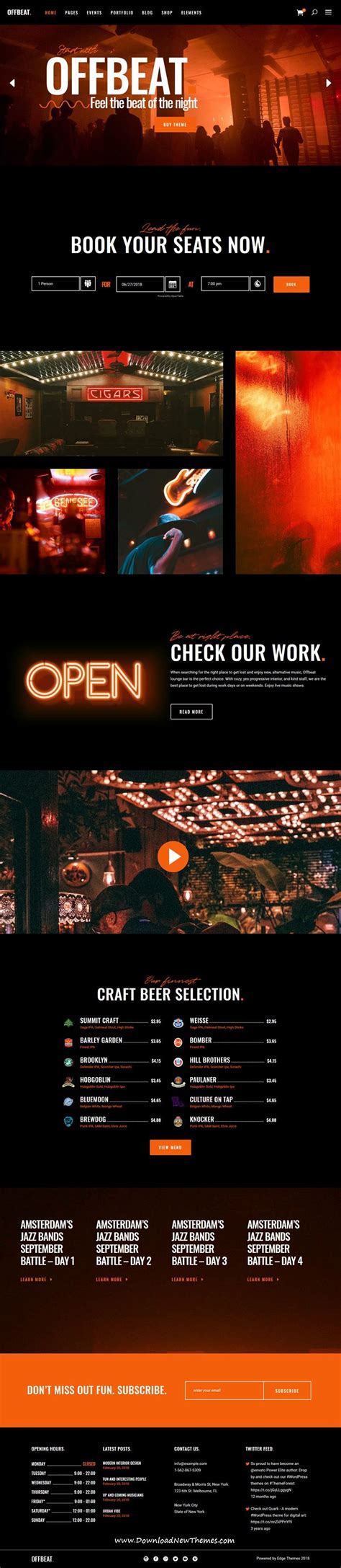 An Orange And Black Website Design