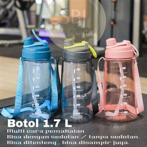 Jual Botol Air Minum Ukuran Besar Bpa Free Ml Dengan Sedotan