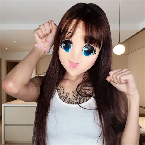 M Scara De L Tex Loli De Ojos Grandes Sexy M Scara De Media Cara