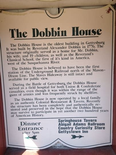 Dobbin House Tavern - Gettysburg, PA - Kid friendly restaurant reviews ...