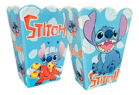 10 Cajas Palomeras Lilo Y Stich Palomitas Carton Kit Fiesta MercadoLibre