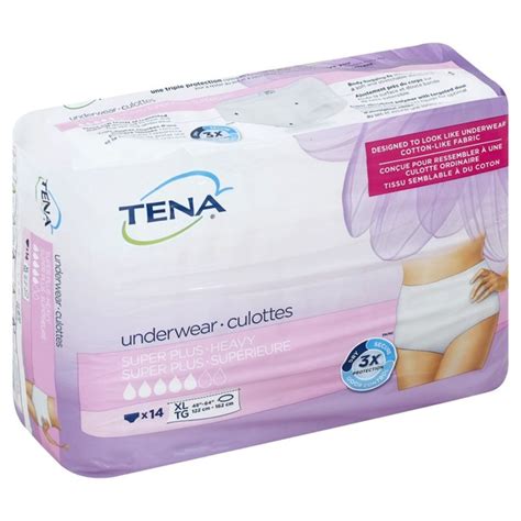 Tena Underwear Super Plus Absorbency Heavy Xl 14 Each Instacart