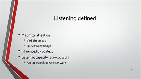 Listening An Activity Ppt Download