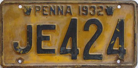 1932 Pennsylvania Single 6958 For Sale The Tag Dr Store