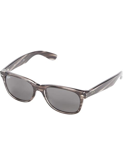 Ray Ban Rb2132 New Wayfarer 52mm Top Brushed Gunmetal Transparent