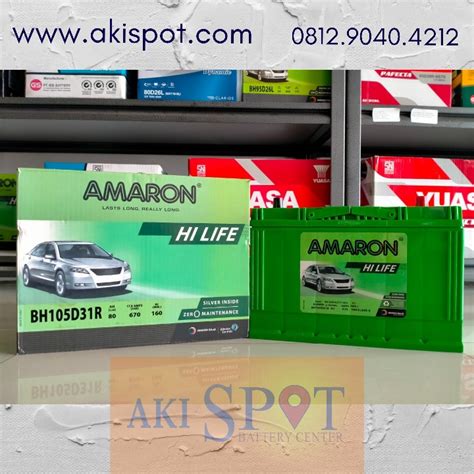 Aki Mobil Amaron HL 105D31R 80Ah Aki Kering Harga Tukar Tambah WASMON