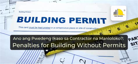 Ano Ang Pwedeng Ikaso Sa Contractor Na Manloloko Penalties For