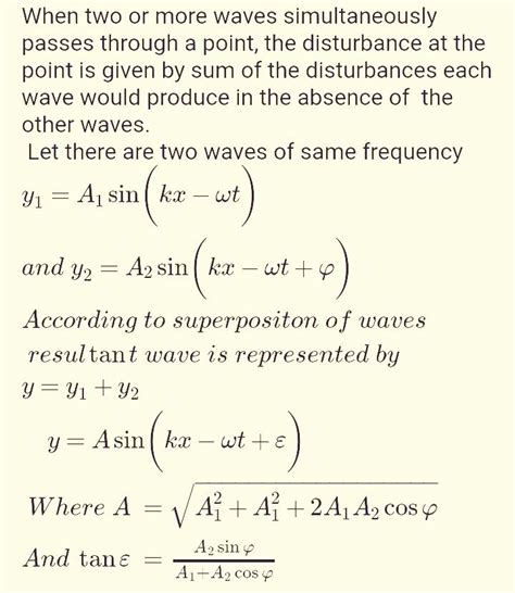 Principle Of Superposition Waves