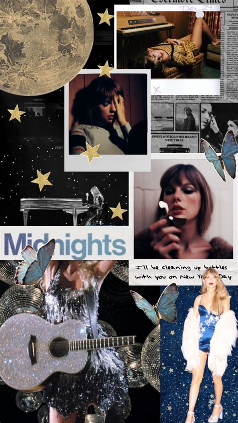 #taylorswift #swiftie #stars #moon #midnightsky #midnights #moodboard Taylor Swift Posters ...