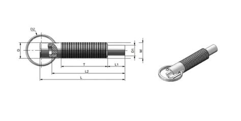 Pull Ring Index Plunger Sus Index Plunger For Chemical Product