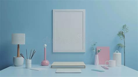 Clean And Organized Poster Layout With Minimalist Design Stock