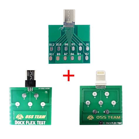 1pcs Micro USB PCB Placa De Teste De Carregamento Dock Flex Testador