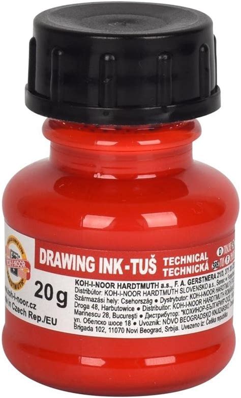 Koh I Noor 141700402lp 20 G Technical Drawing Ink Red Uk