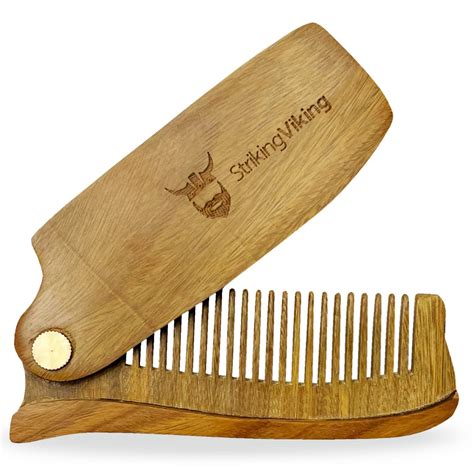 Amazon Striking Viking Folding Wooden Comb For Men S Hair Beard