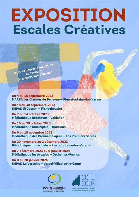 EXPOSITION ESCALES CREATIVES CC Des Portes Du Haut Doubs