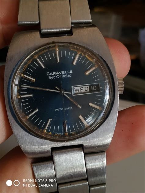 Swiss Amazing Caravelle Bulova Automatic Vintage Watch Excellent