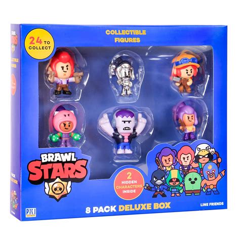 BRAWL STARS Deluxe Zestaw 8 Figurek 5cm Figurki Kolekcjonerskie Prezent