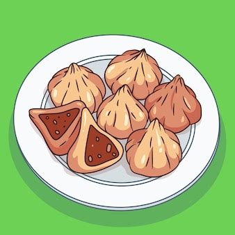 Premium Vector | Hand drawn modak illustration