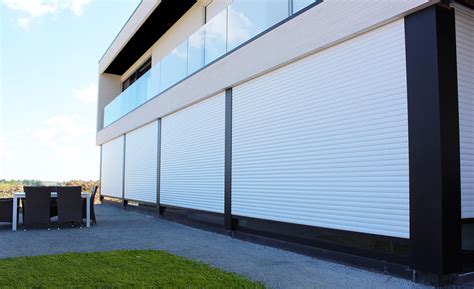 Roller Shutters In Modern Villa BUILDING Shutter Systems