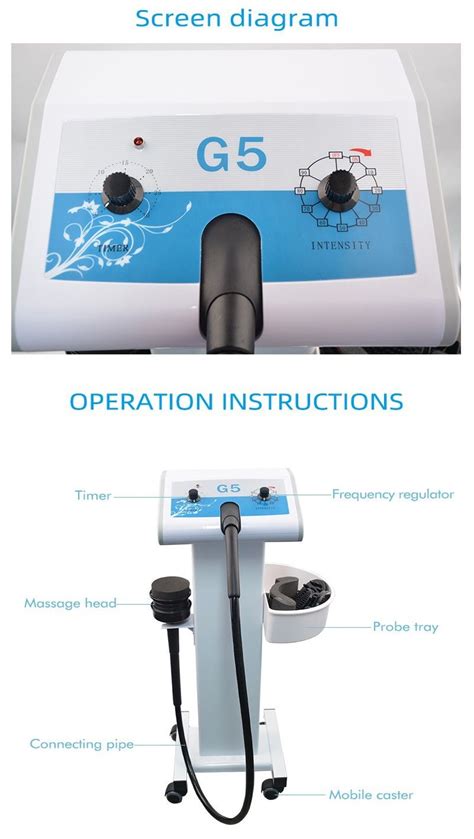 Professional 5 In 1 Vibrator Massage 5 Heads G5 Vibrating Body Massager Slimming Machine For