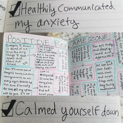 Tackling my anxiety with journaling: allowing myself to check off ...