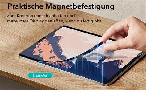 ESR Paper Feel Magnet Schutzfolie Kompatibel Mit IPad Pro 11 2022 2021