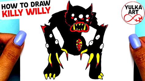 How To Draw Killy Willy Poppy Playtime Easy Step By Step Drawing Porn