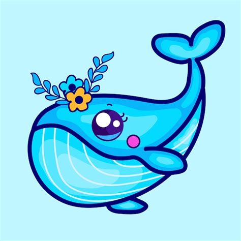 Premium Vector | Cute whale cartoon